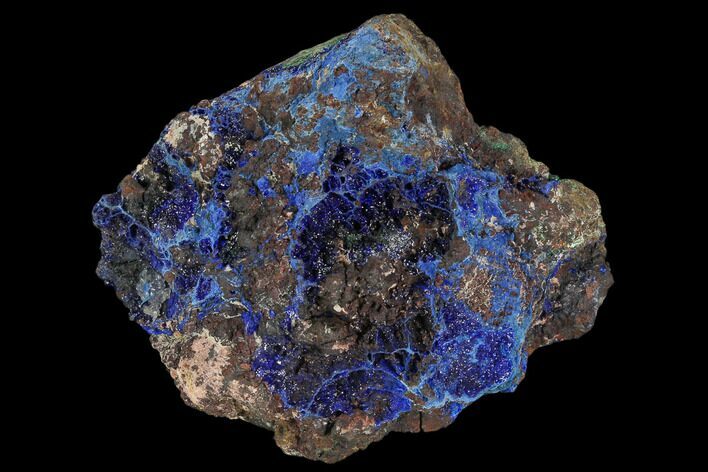 Sparkling Azurite and Malachite Crystal Cluster - Morocco #128164